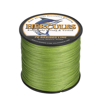 HERCULES 300M 328Yds Army Green 10lb-420lb PE Braid Fishing Line 12 Strands HERCULES